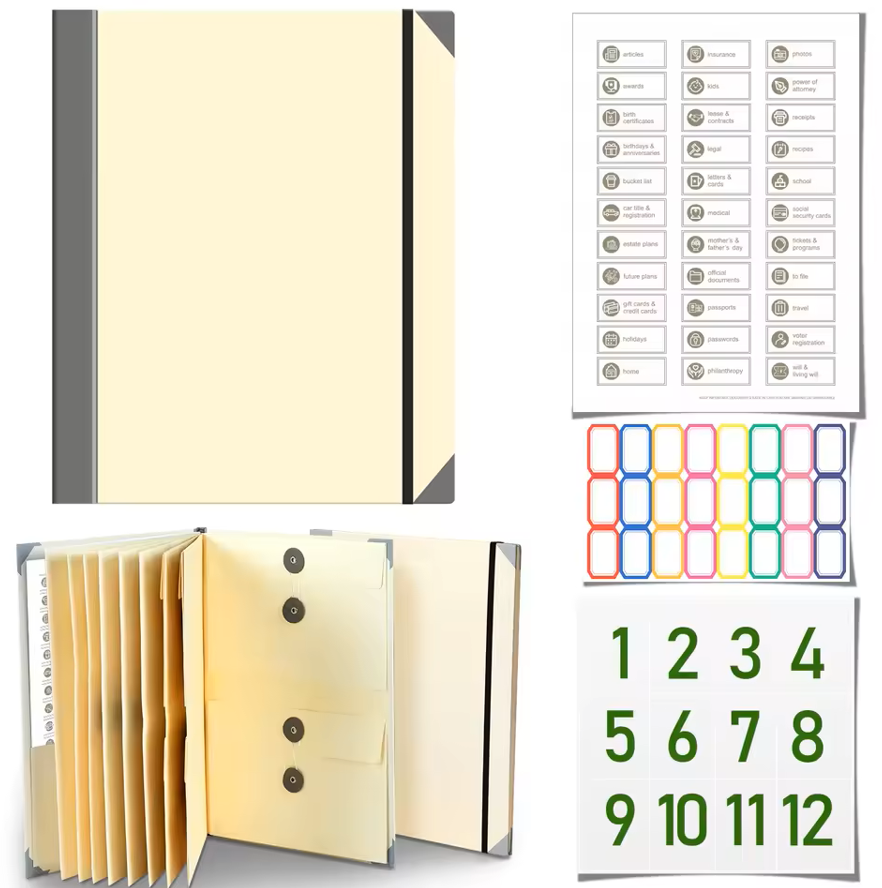 Docunelle™ - Premium Document Organizer Binder