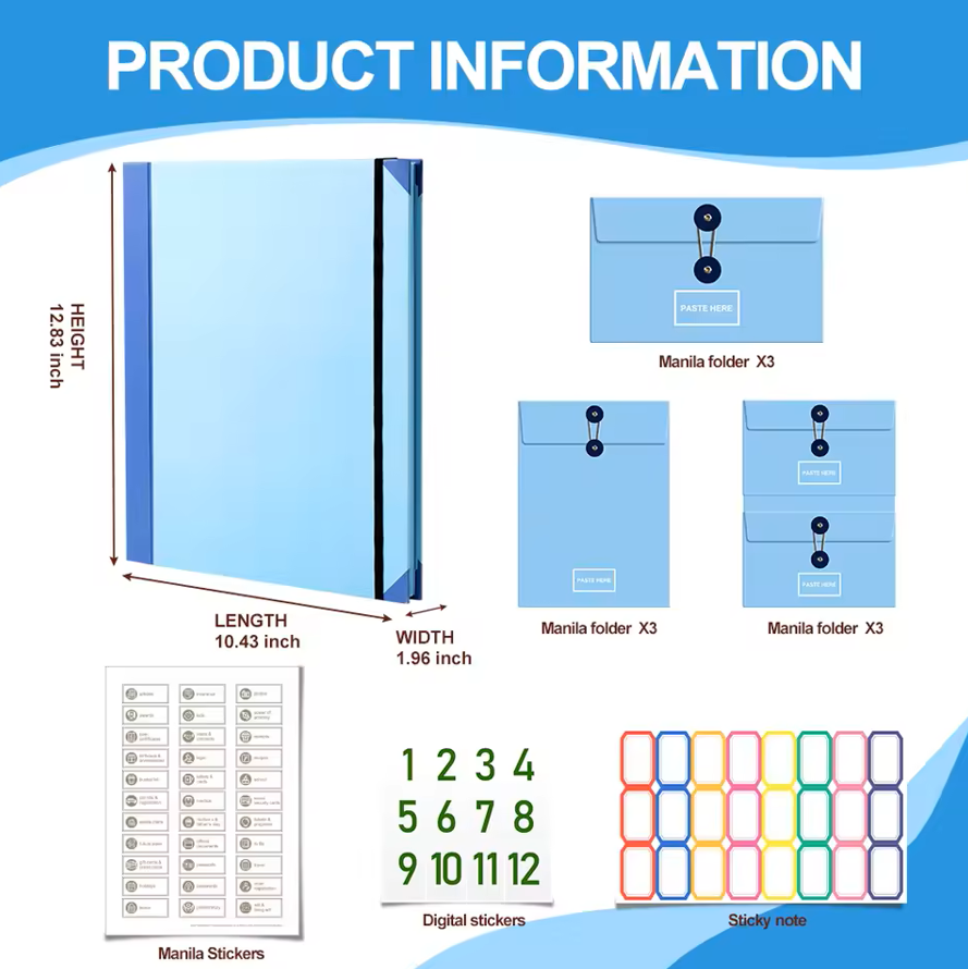 Docunelle™ - Premium Document Organizer Binder