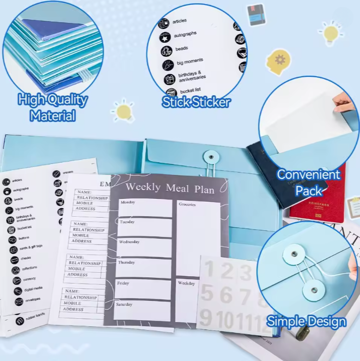 Docunelle™ - Premium Document Organizer Binder